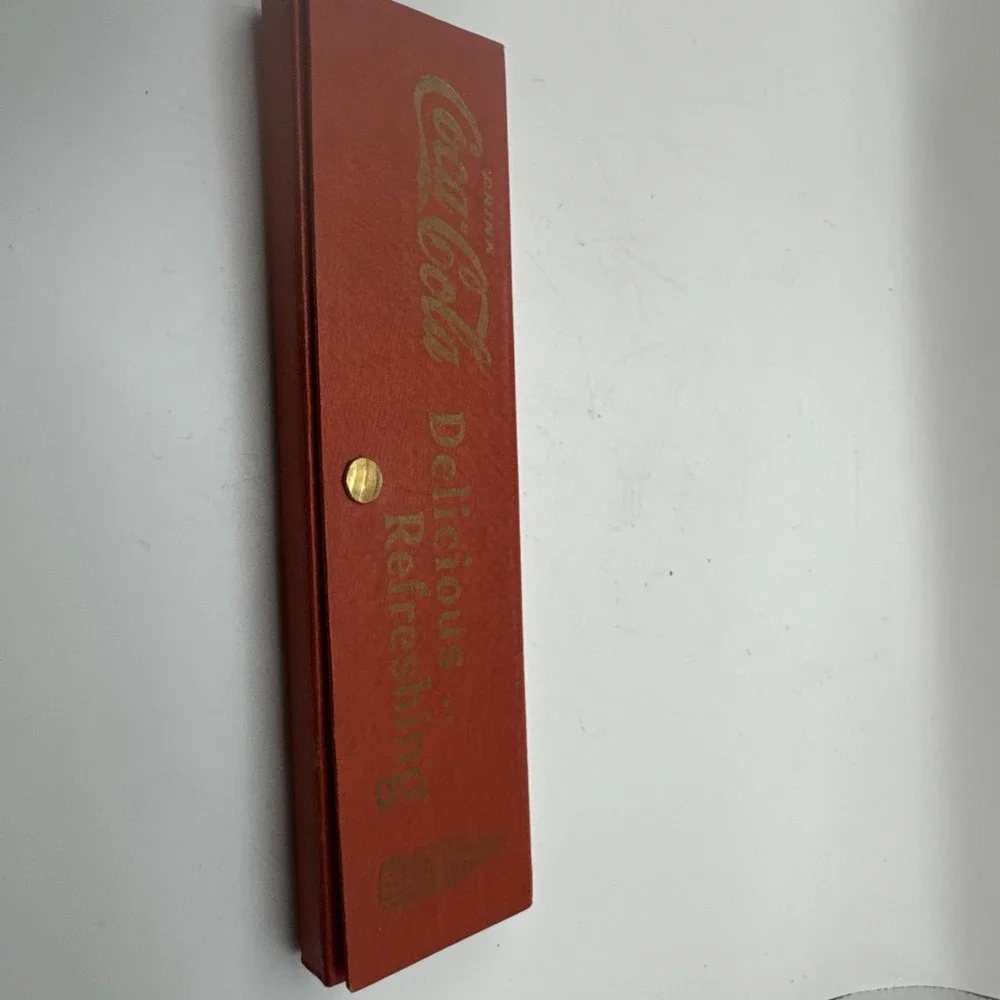 Original Student set Coca Cola in original case 1930s Ruler‎ pens pencil Eraser